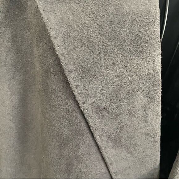 Vintage Christian Dior Gray Suede Jacket Lined Blazer Sports Coat Men's 44S - Picture 5 of 16